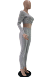 Casual Polyester Long Pants GLS8012