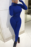 Casual Basics Simplee Extra-Long Sleeve Round Neck Bodycon Jumpsuit TRS1067