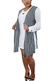 Casual Basics Sexy Striped Long Sleeve Round Neck Shirt Dress AWL0019