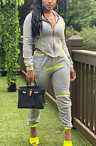 Casual Sporty Simplee Patchwork Long Sleeve Sweat Pants Sets LS6373