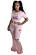 Sexy Polyester The Letters Flare Leg Pants Hole Pants Two-PieceCCN1820