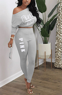 Casual  sports Leisure letter two-piece set MTY6315