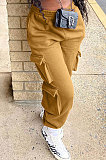 Casual Cotton Blend Pure Color Sport Pants KSN8036