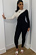 Casual Polyester Long Sleeve Mid Waist  Jumpsuit  WA7087