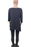 Polyester Long Sleeve Long Pants Pure Color Sets WA7080