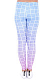 Casual Polyester Plaid Low Waist Gradient Pants WA7088