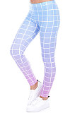 Casual Polyester Plaid Low Waist Gradient Pants WA7088