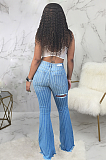 Casual flared jeans with slit knees SMR2320