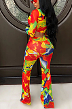 Casual fashion tie-dye printed suit SMY8013