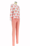 Cute Polyester Heart Graphic Long Pants AL125