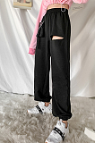 Casual high-waisted print halon trousers FWD20P0006