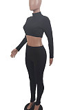 Sexy Soft Rib Long Pants Fitness Two-Piece BLE2171
