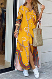 Fashion Print Pattern Long Ankle Dress QY0507