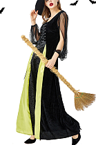 Halloween Witch Costume Cosplay Long Dress PS9117