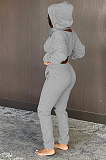 Casual Cute Sporty Long Sleeve Hoodie Sweat Pants Sets QQM4128
