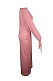 WHOLESALE | Casual Modest Simplee Long Sleeve Off Shoulder Long Dress QQM4126