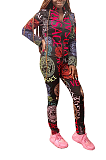 Casual fashion printed colorful suit YZ2271