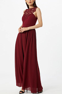 Vintage Elegant Sexy Sleeveless Hollow Out Long Dress CCY8682