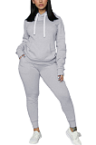 Casual Sporty Simplee Long Sleeve Hoodie Sweat Pants Sets SMR9753