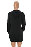 Casual Basics Simplee Long Sleeve Hoodie Mini Dress DN8158