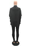 Casual Basics Simplee Long Sleeve High Neck Long Pants Sets MR2070