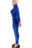 Womenswer Fashion Casual High Neck Bubble Sleeve Sets YR8041