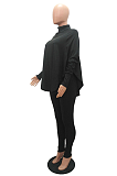 Casual Basics Simplee Long Sleeve High Neck Long Pants Sets MR2070