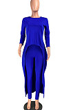 Womenswear Pure Color Large Back Pendulum Two-Piece YR8045