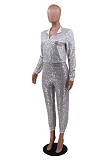 Casual Blazer Night Out Sequins Long Sleeve Long Pants Sets CCY8749
