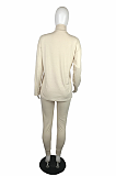 Casual Simplee Pure Color Long Sleeve High Neck Long Pants Sets L0329