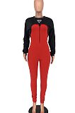 Sexy Long Sleeve Hollow Out Jumpsuits Pullover Casual Two-Piece NRS8021