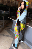 Printing Casual Sets Long Sleeve Hooded Two-Piece NRS80205