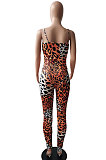Sexy Fashion Leopard Mid Waist Jumpsuits XMY003