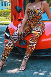Sexy Fashion Leopard Mid Waist Jumpsuits XMY003