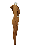 Modest Basics Long Sleeve Crop Top Hoodie Long Pants Sets MY9773