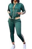 Autumn Winter Casual Sporty Two-Piece Long Sleeve Stripe Sets YYZ848