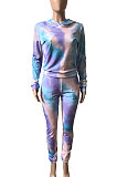 Thickened Fabric Tie Dye Casual Printing Fleece Two-Piece LML184