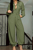 Pure Color Loose Sexy Jumpsuit Woven Fabric Casual Jumpsuit R6362