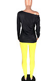 Casual Polyester Mouth Graphic Long Sleeve Two-Piece WXY7038