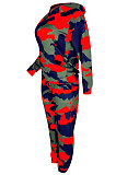 Fashion Casual Camo Sets Casual Long Sleeve Hooded Two- Piece YMT6045