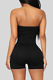 Night Out Sexy Mouth Graphic Off Shoulder Tube Romper Shorts MMS8007