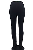 Pure Color Rib Tight Sexy Mid Waist Pants OH3880-1