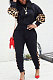 Fashion Personality Casual Spliced Sets Sportswear Two-Piece LD8652