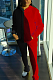 Casual Sporty Long Sleeve Spliced Hoodie Long Pants Sets OMY8096