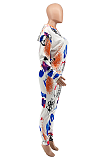 Casual Sporty Letter Pop Art Print Long Sleeve Hoodie Long Pants Sets MLM9027