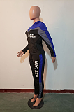Casual Sporty Letter Long Sleeve Lapel Neck Long Pants Sets JH203
