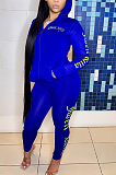 Sporty Sexy Letter Long Sleeve Hoodie Long Pants Sets LS6399