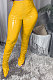 Fashion Casual Shirred Detail Heaps Of Pants Slit Add Wool Light PU Leather Pants BS1237