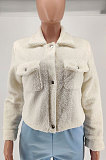 Piush Womenswear Pure Color Autumn Winter Coat AA5204