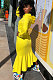 Womenswear Sport Fashion Street Fishtail Fleece Hooded Dress SQ919